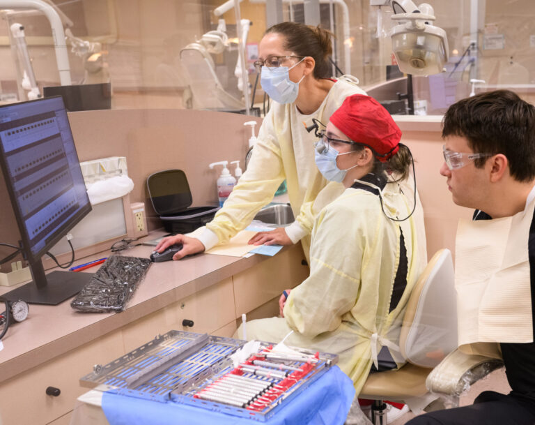 YSU Dental Hygiene Student gaining hands-on experience.