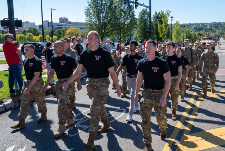 YSU ROTC Cadets at Homecoming Parade